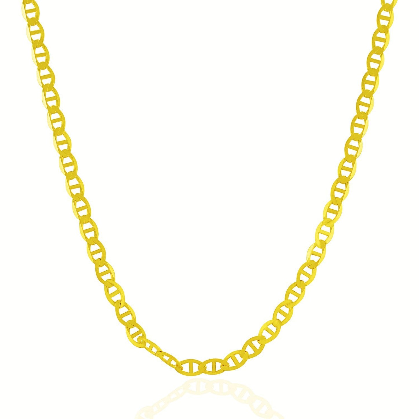 Cadena de eslabones Mariner de oro amarillo de 10k y 4.5mm