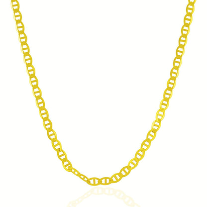 Cadena de eslabones Mariner de oro amarillo de 10k y 4.5mm