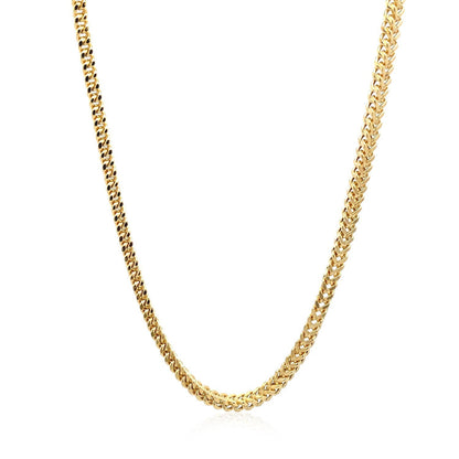 Cadena de espiga de oro amarillo de 14k ligera (3.20 mm)