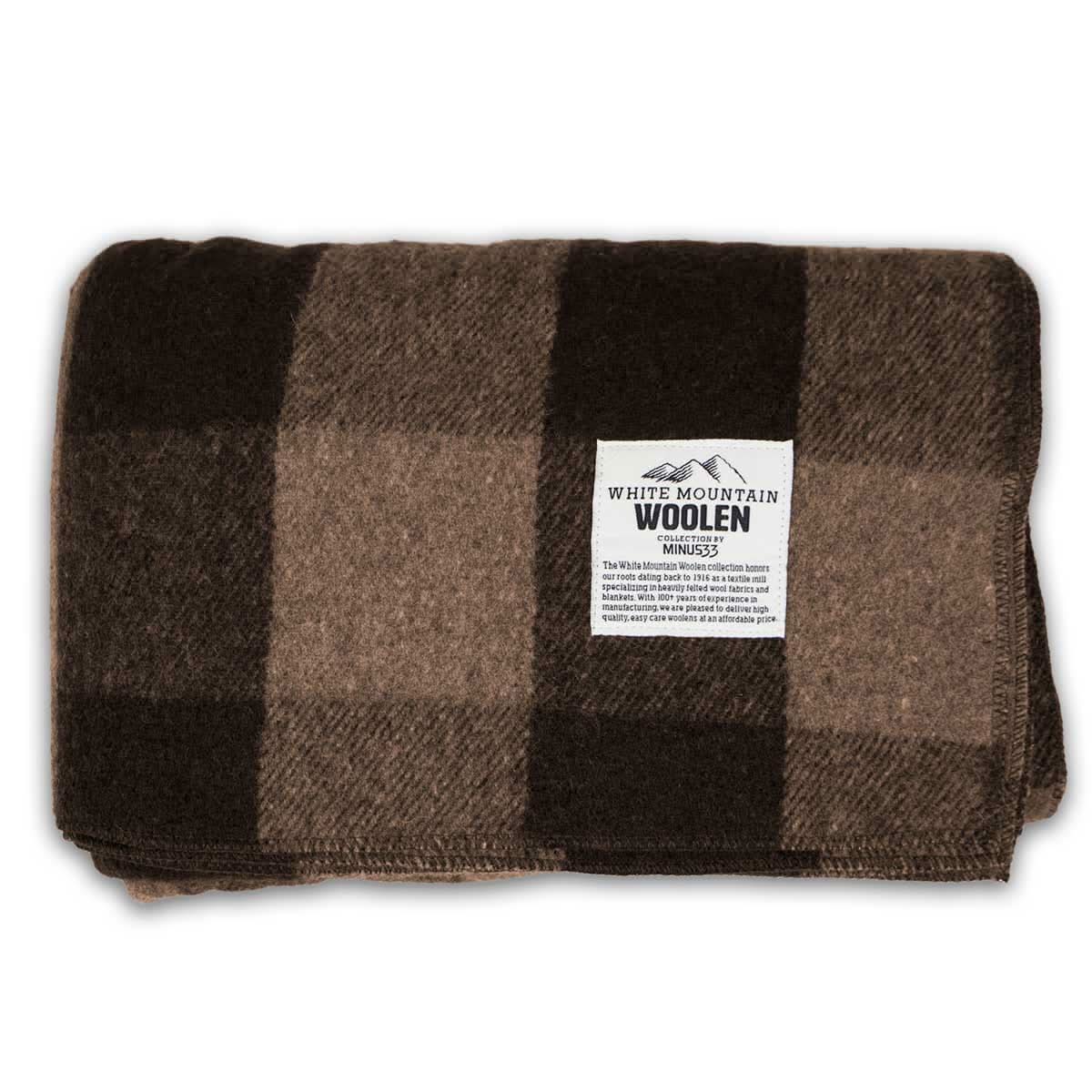 Camp Throw Blanket White Mountain Woolen - My Men's Shop