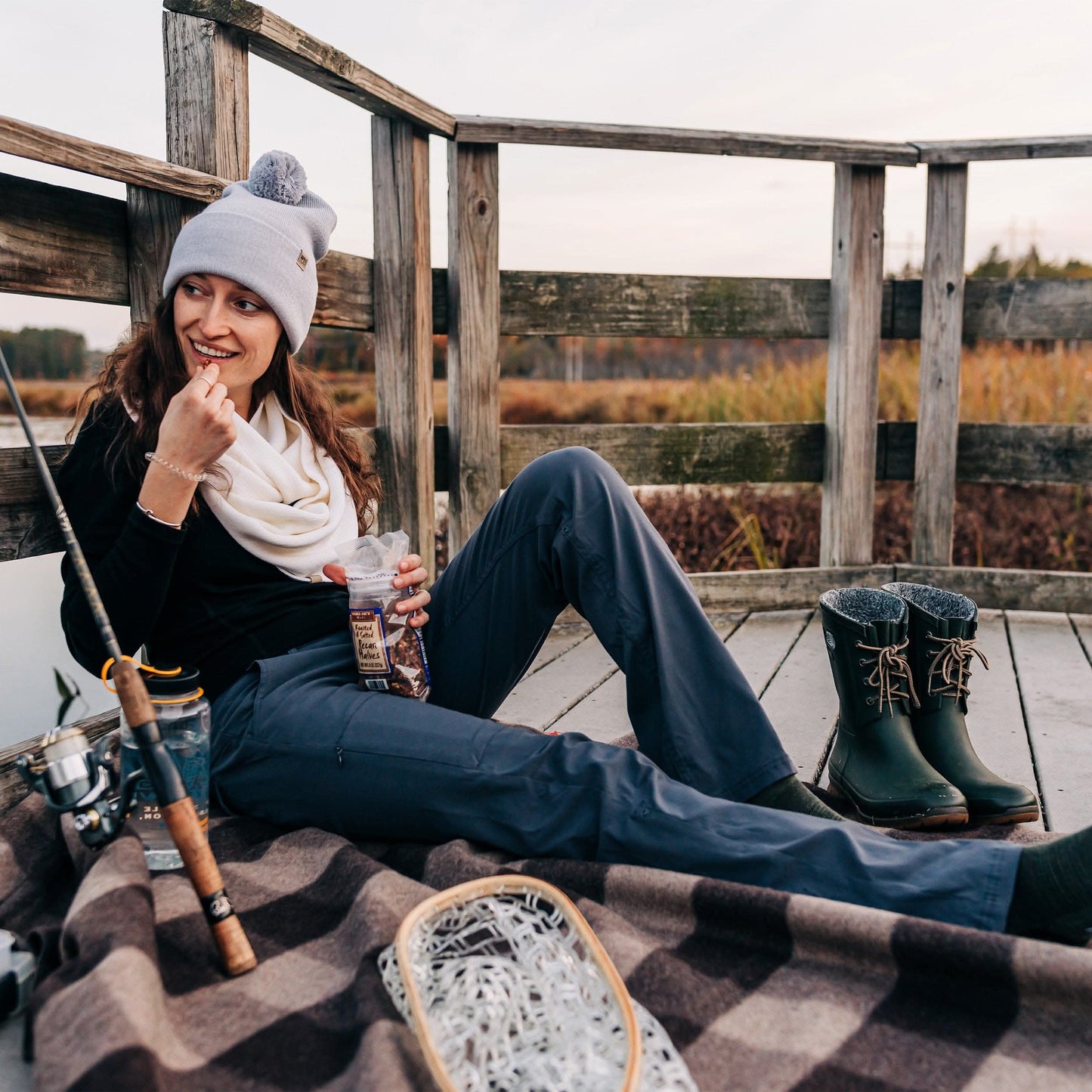 Camp Throw Blanket White Mountain Woolen - My Men's Shop