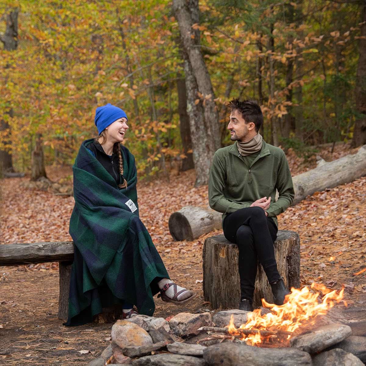 Camp Throw Blanket White Mountain Woolen - My Men's Shop