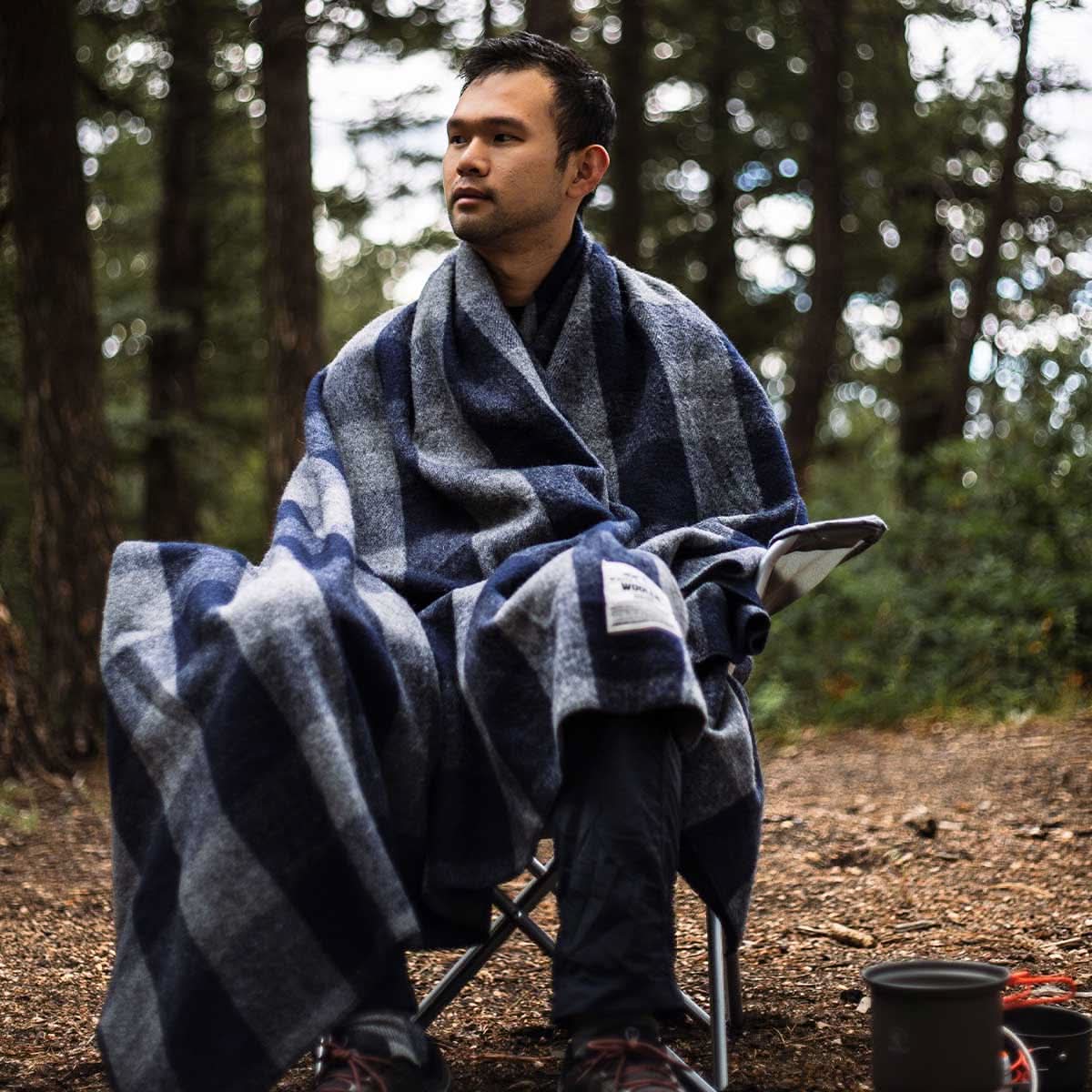 Camp Throw Blanket White Mountain Woolen - My Men's Shop