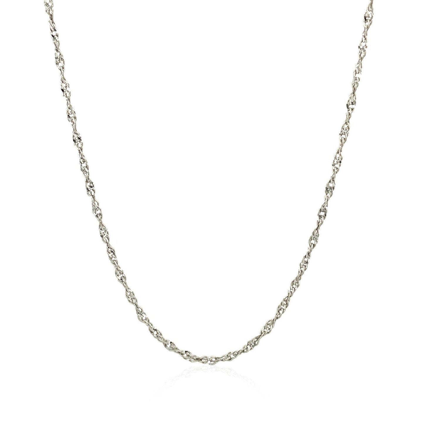 Cadena Estilo Singapur de Plata Fina de 1,6 mm