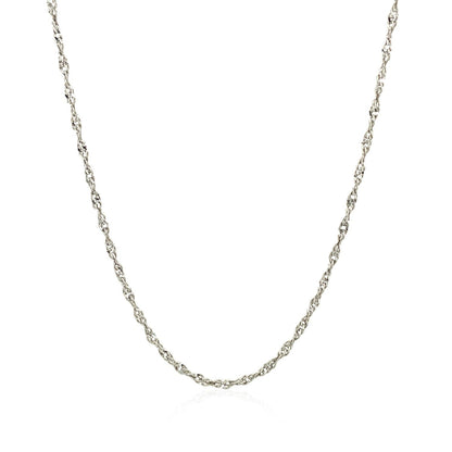 Cadena Estilo Singapur de Plata Fina de 1,6 mm