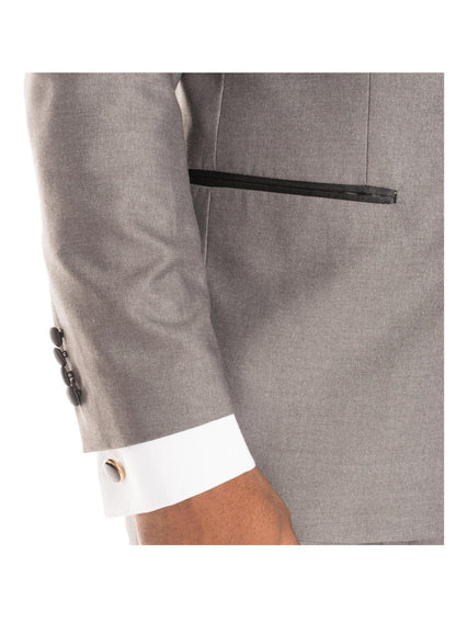 Celio Grey & Black Slim Fit 3 Piece Tuxedo