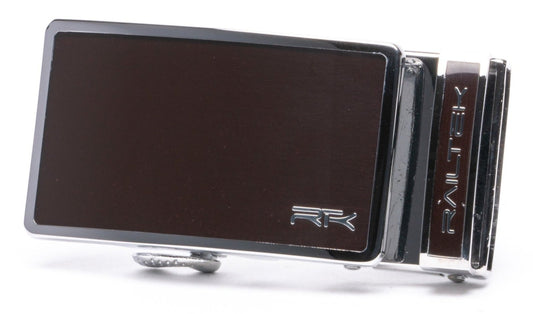 Chrome Dark Brown Railtek™ Belt Buckle - My Men's Shop