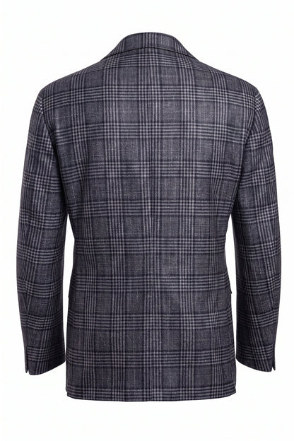 Sartorio Checked Wool-Silk-Cashmere Sport Jacket