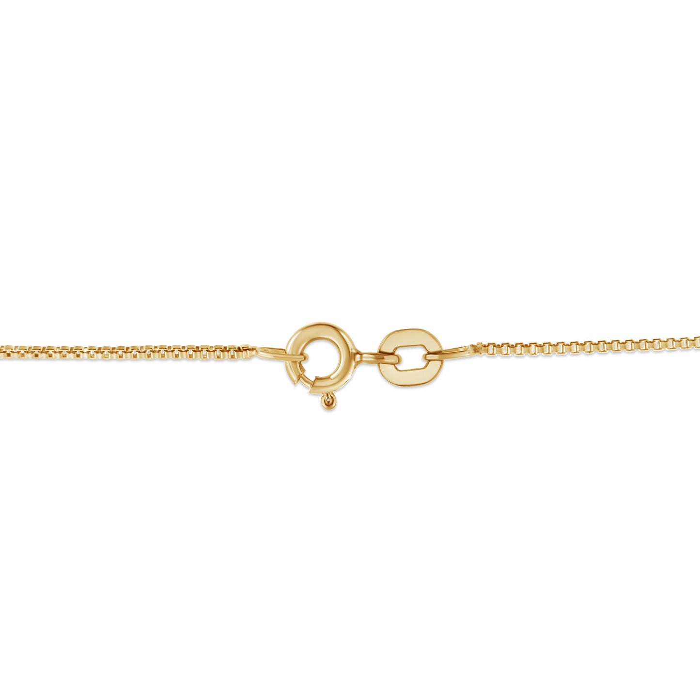 Collar con colgante de corazón de diamante champán de 1,0 quilates de peso total, chapado en oro amarillo de 14 quilates sobre plata de ley 925 (color K-L, claridad I1-I2) - 45,72 cm