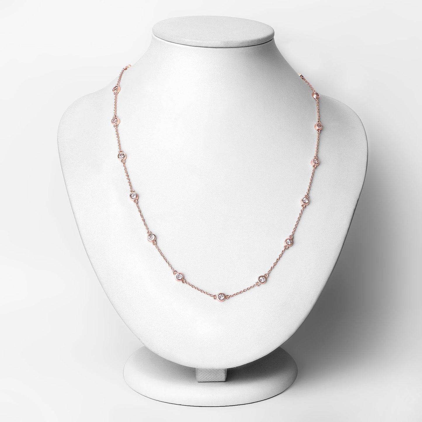 Collar de plata de ley .925 con morganita genuina de 1,62 quilates