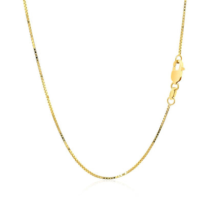 Cadena veneciana de oro amarillo de 18k y 0,8 mm