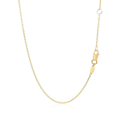 Gargantilla de oro amarillo de 14 quilates de barra horizontal plana y lisa