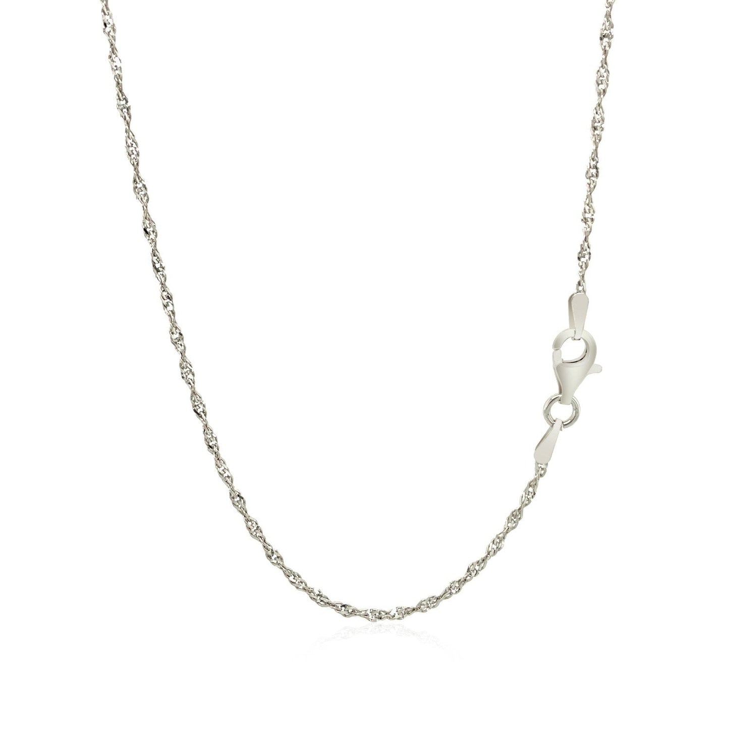 Cadena Estilo Singapur de Plata Fina de 1,6 mm