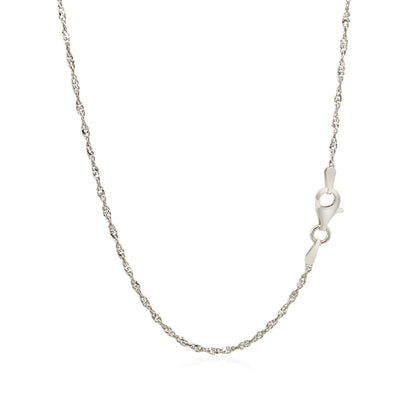 Cadena Estilo Singapur de Plata Fina de 1,6 mm