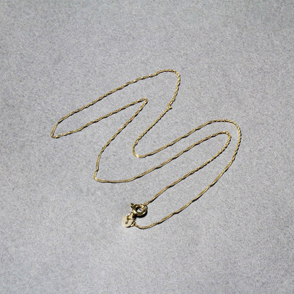 Cadena Singapur de oro amarillo de 14k de 0.8mm