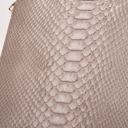 The Varese Naturel Hand-Painted Python Leather 14” Laptop Portfolio
