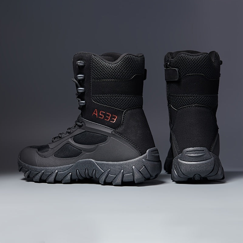 Mens Tactical Snow Boots for Outdoor Winter Adventures - My Men's Shop
