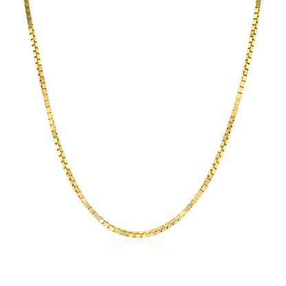Cadena Clásica de Oro Amarillo de 14k, 1.1mm