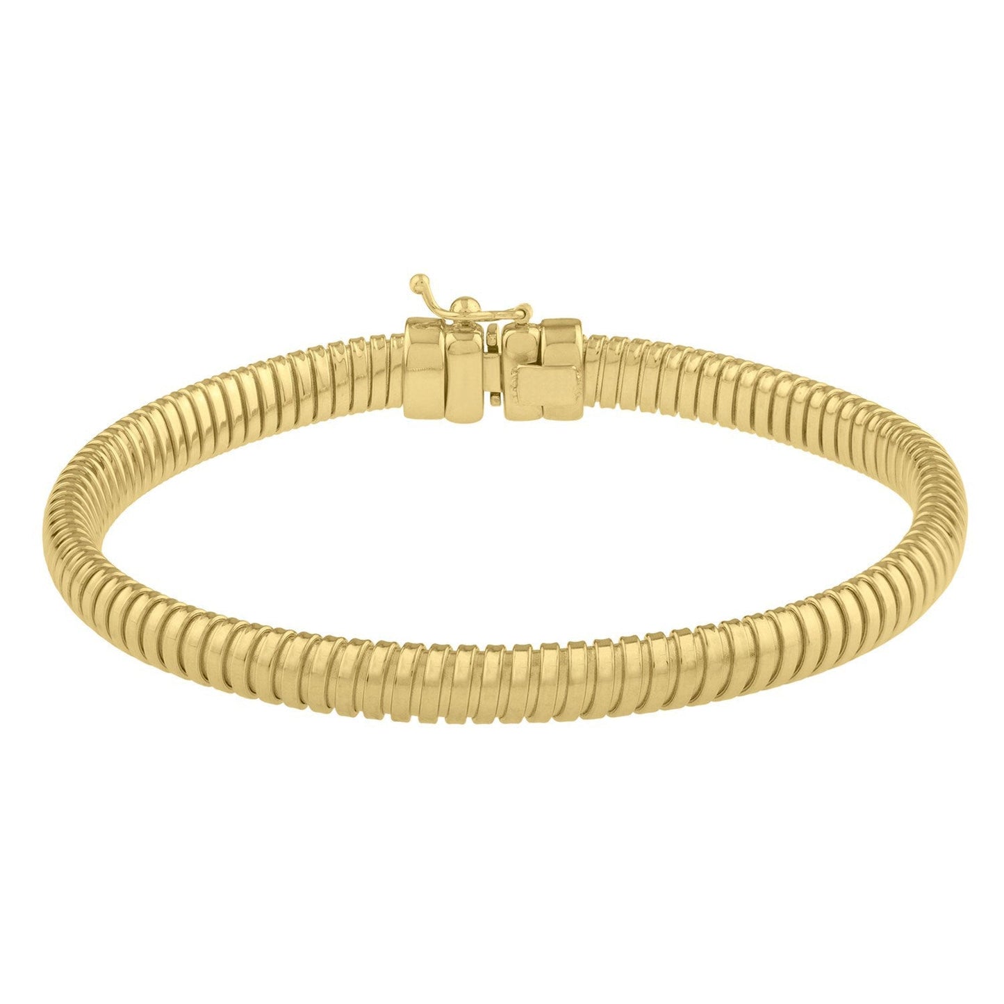Pulsera Tubogas de Oro Amarillo de 14k (5.00 mm)