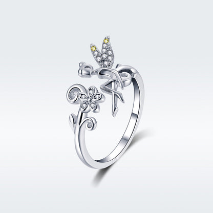 Anillo de plata de ley 925 para mujer - 0.2cm de ancho