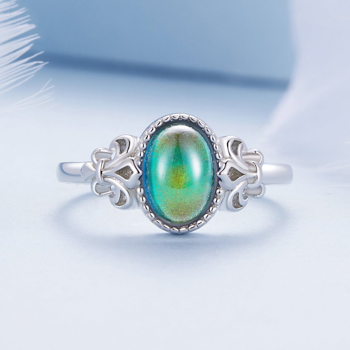 Anillo de plata de ley 925 de 1,7 mm talla 6.0 con cristal transparente para mujer