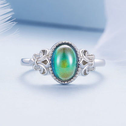 Anillo de plata de ley 925 de 1,7 mm talla 6.0 con cristal transparente para mujer