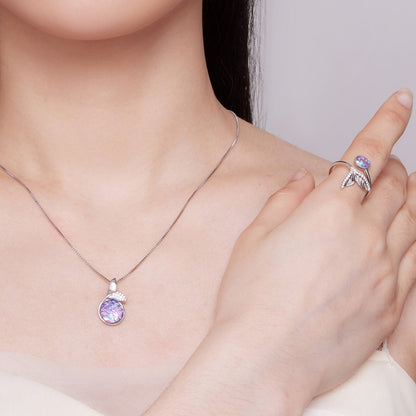 Anillo de Plata de Ley 925 con Circonita Cúbica Engastada en Pavé para Mujer