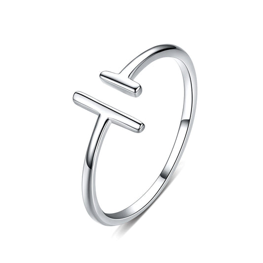 Anillo de plata de ley 925 de 0,15 cm para mujer