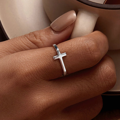 Anillo de plata de ley 925 oxidado de 1.7 mm para mujer - Talla 6.0
