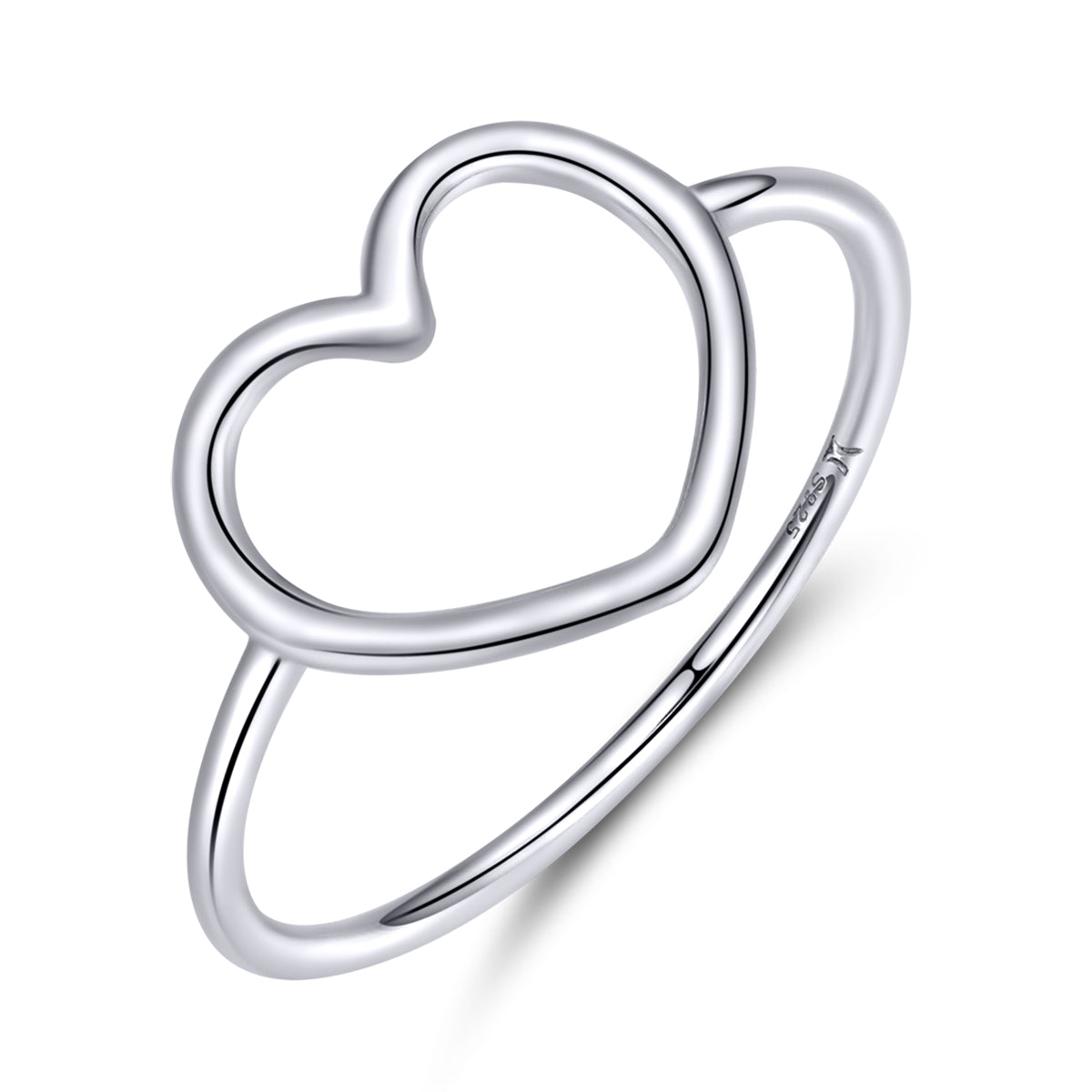 Anillo de plata de ley 925 con baño de platino, talla 6.0 para mujer