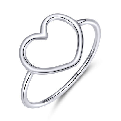 Anillo de plata de ley 925 con baño de platino, talla 6.0 para mujer