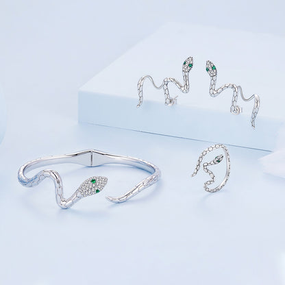 Anillo de plata de ley 925 con pavé de circonitas, de plata oxidada para mujer