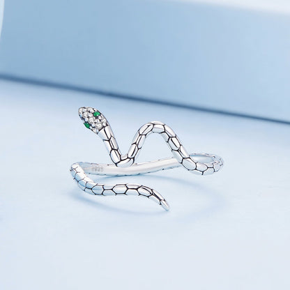 Anillo de plata de ley 925 con pavé de circonitas, de plata oxidada para mujer