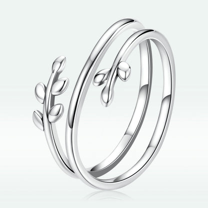 Anillo de plata de ley 925 oxidada para mujer