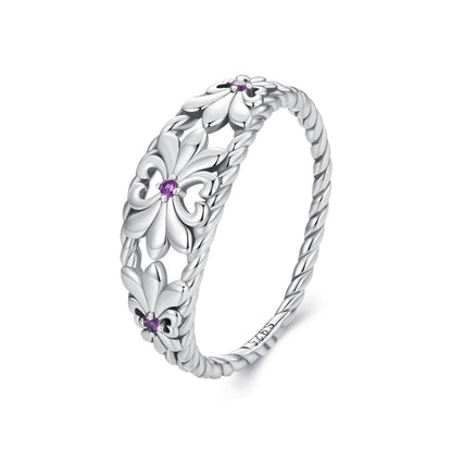 Anillo de plata de ley 925 oxidada con circonita cúbica de 1,3 mm engastada en pavé, talla 6.0, para mujer