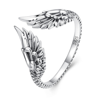 Anillo de plata de ley 925 oxidado para hombre