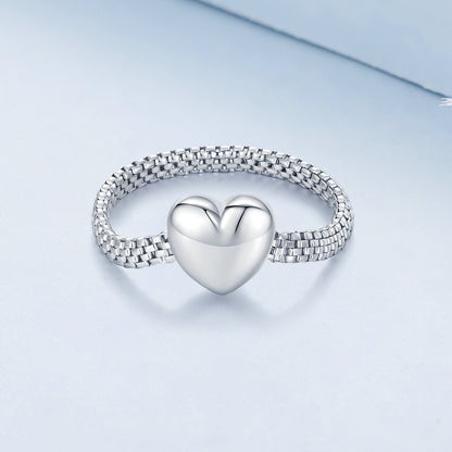 Anillo de 2,5 mm de ancho de plata de ley 925 para mujer
