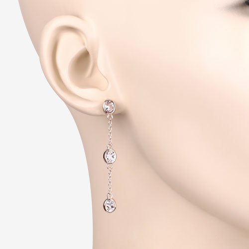 Pendientes de plata de ley .925 con morganita auténtica de 1.62 quilates