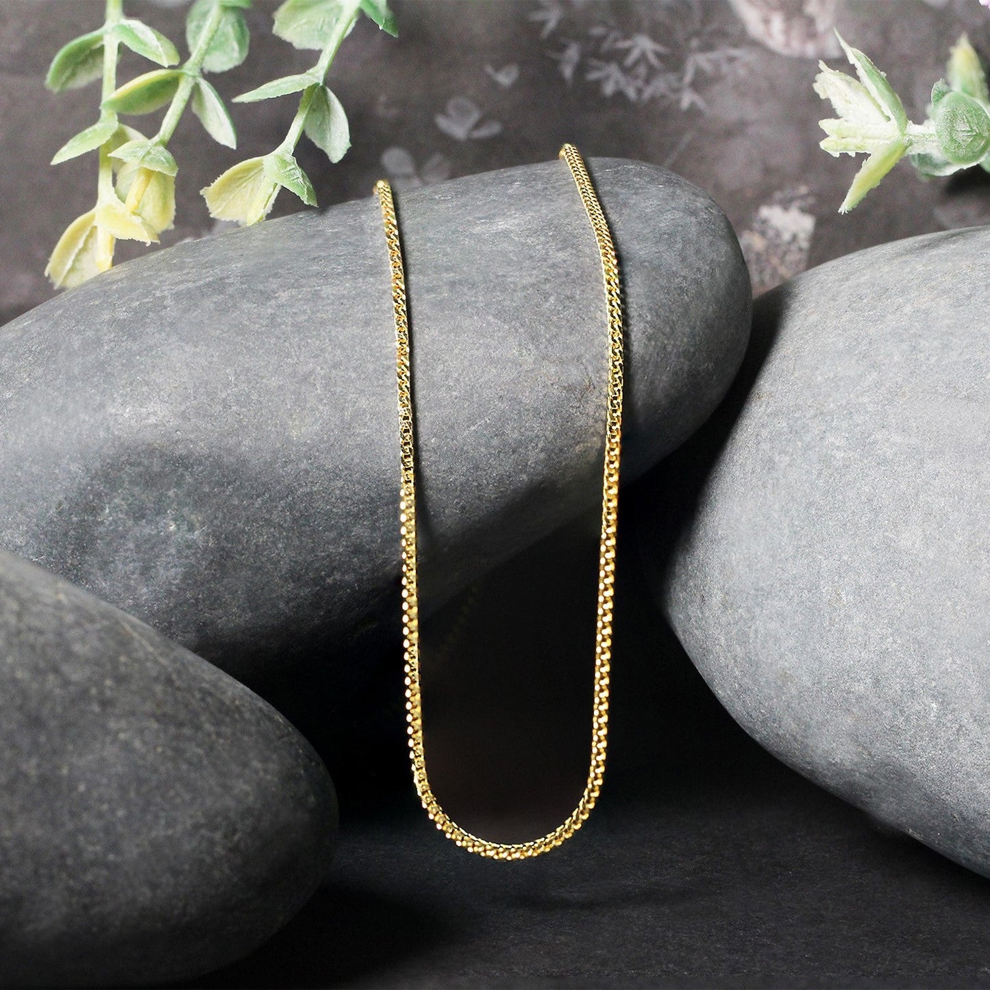 Cadena Franco de Oro Amarillo de 14k 1,2mm