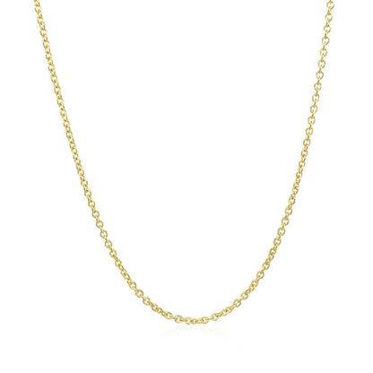 Cadena de eslabones tipo cable Forsantina Lite de oro amarillo de 14k y 1.5mm