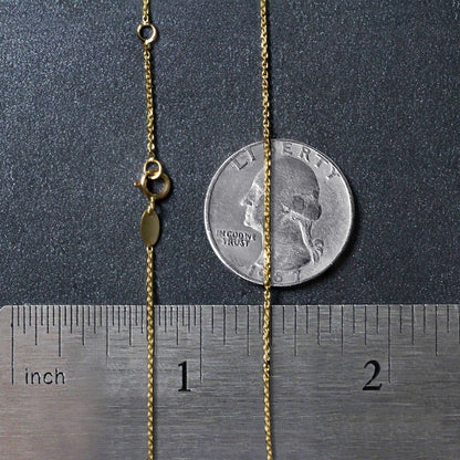 Cadena de Rosario de Oro Tricolor de 14k