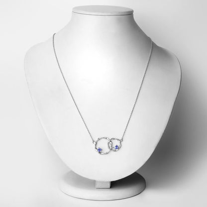 Colgante de tanzanita auténtica de 0.38 quilates de plata de ley 925