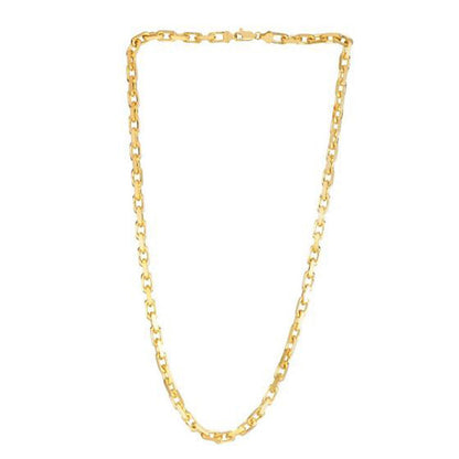 Cadena de eslabones de cable francesa de oro amarillo de 14k (4.80 mm)