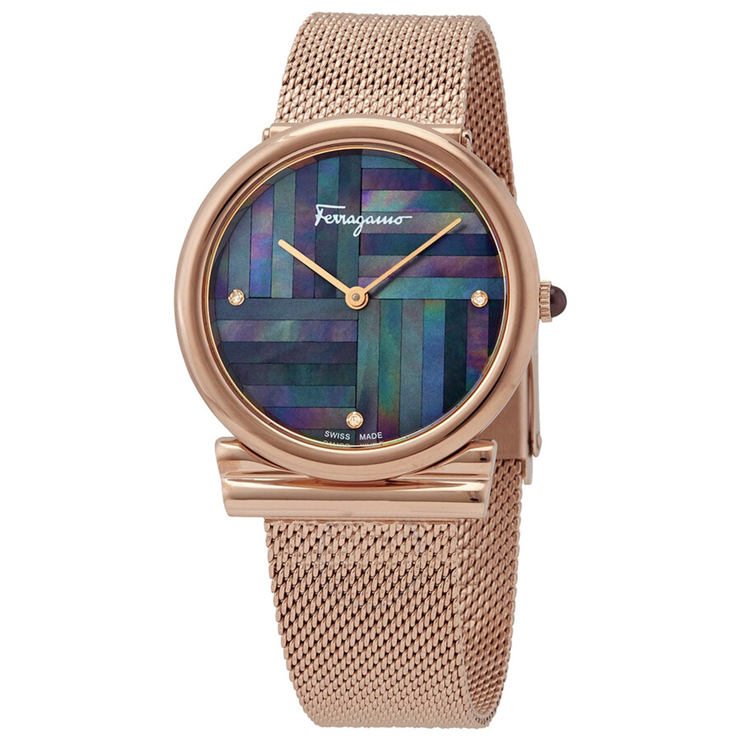 Salvatore Ferragamo Gancini delgado para mujer