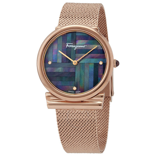 Salvatore Ferragamo Gancini delgado para mujer