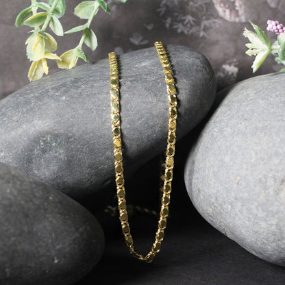 Cadena Corazón de Oro Amarillo de 14k y 2.9mm