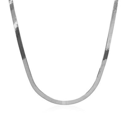 Cadena de espiga Super Flex de oro blanco de 14k (2.80 mm)
