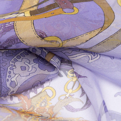 Alessandra - Long Silk Scarf - Purple - My Men's Shop