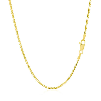 Cadena Franco de Oro Amarillo de 14k 1,2mm