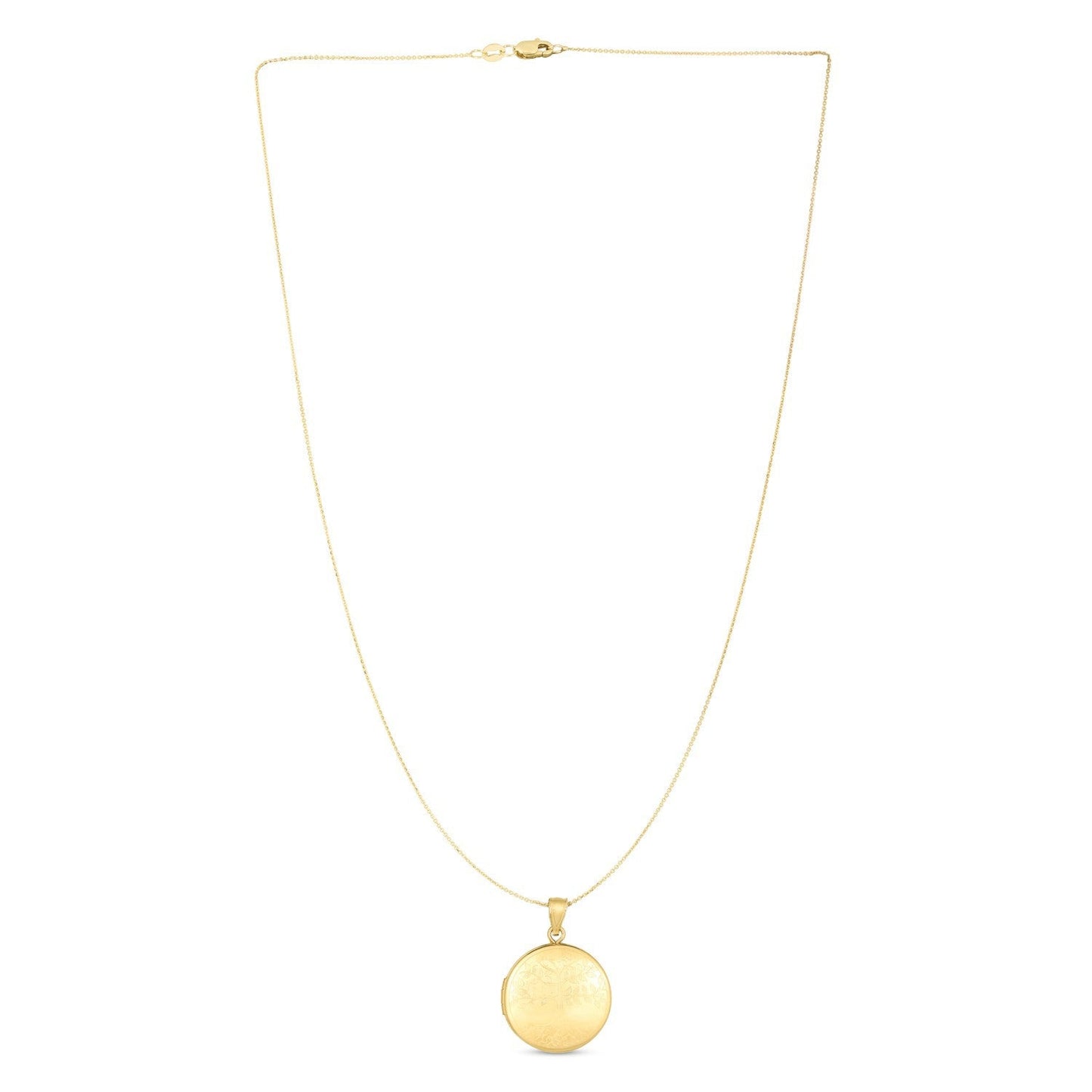 Collar con relicario Árbol de la vida en oro amarillo de 14k
